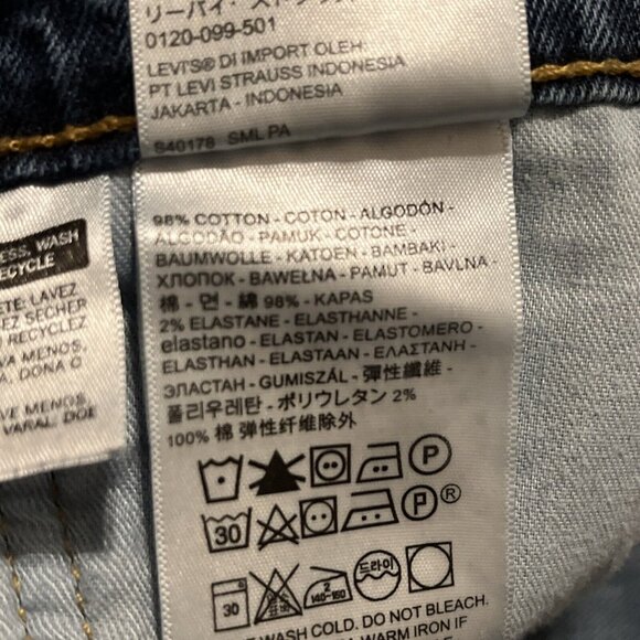 Men's Levis 541 Athletic Taper Fit Denim Jeans SZ 40x30 Blue Stretch Modern - Picture 9 of 13